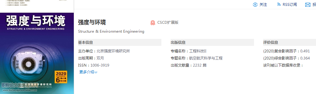 強度與環(huán)境期刊投稿要求